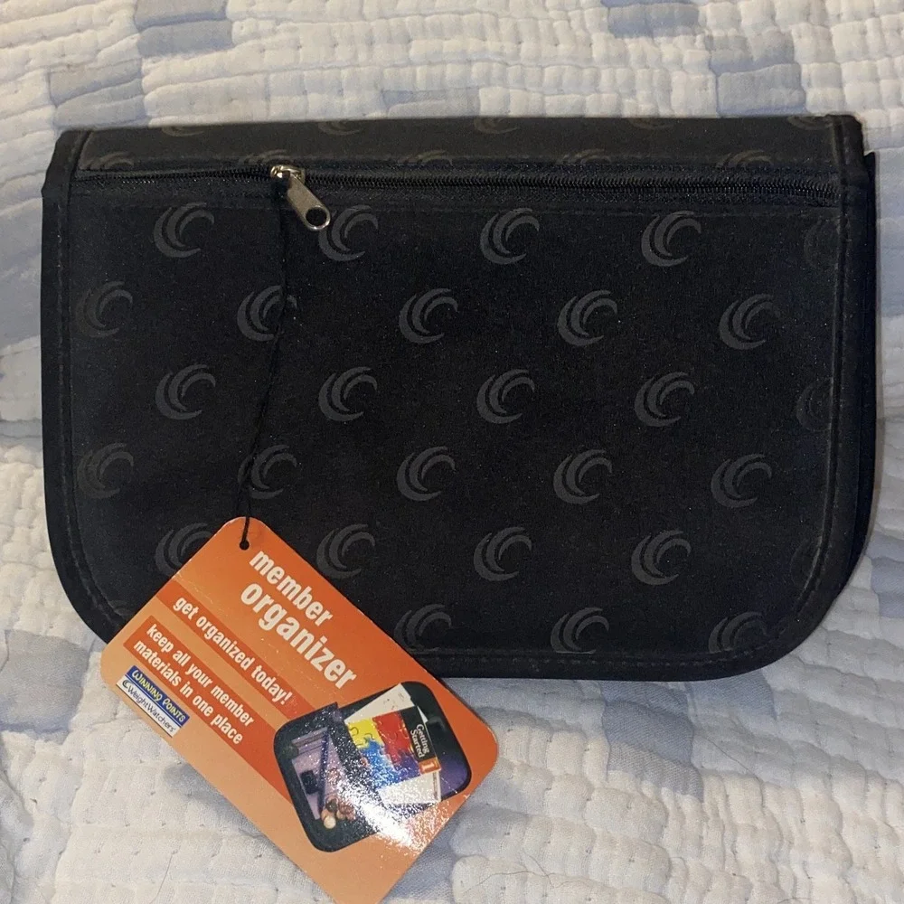 WW Weight Watchers Black Member Carrying Case Turn Around Nylon NWT W/ 3 Books‎